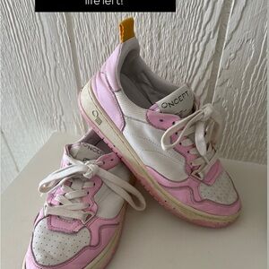 Pink and White Sneakers